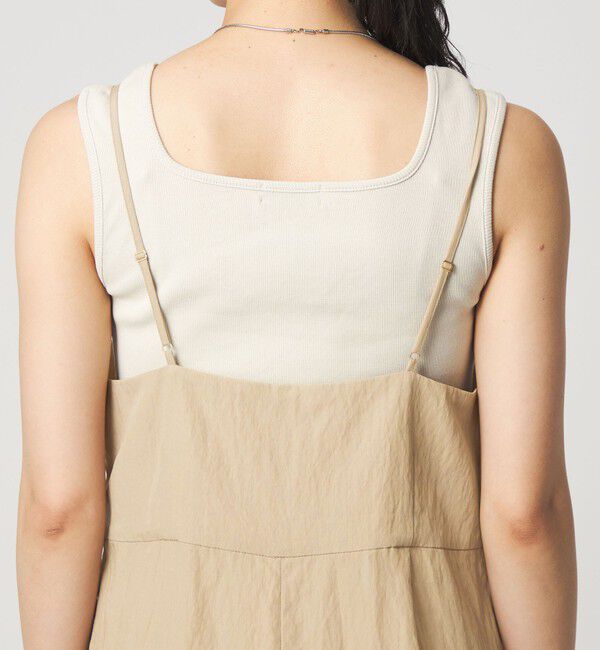 UNITED ARROWS green label relaxing「［size SHORT/TALLあり］フィブリル Vネック オールインワン」|オールインワン|