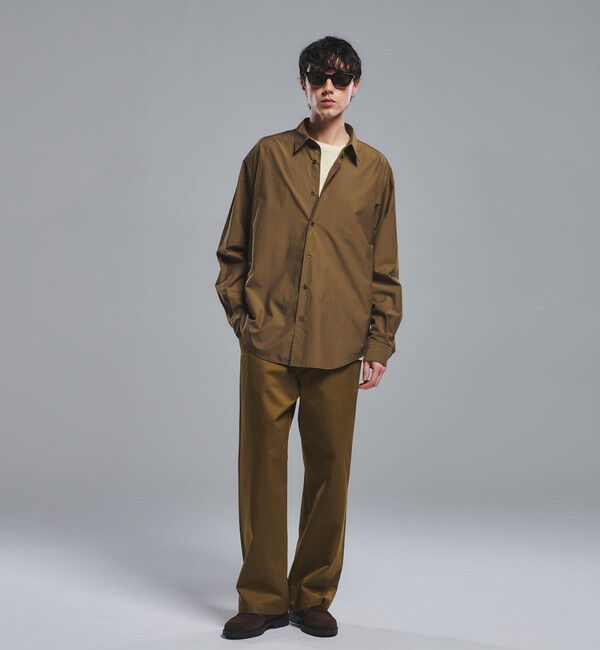 UNITED ARROWS green label relaxing「ウエストポイント ウォッシュド ワイドパンツ」|チノ|