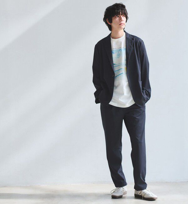 UNITED ARROWS green label relaxing「DICROS ポリエステル ツイル 1プリーツ W2 ユーティリティパンツ -ストレッチ・撥水-」|チノ|