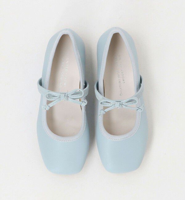 UNITED ARROWS green label relaxing「スクエアリボン フラットシューズ / キッズ  17cm-23cm」|バレエシューズ|