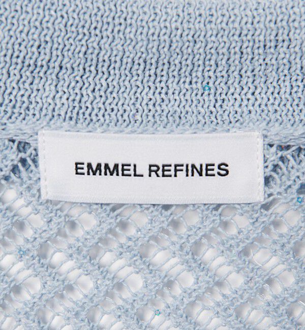 EMMEL REFINES「＜EMMEL REFINES＞EM HM スパンコール メッシュ ニット」|ニット・セーター|