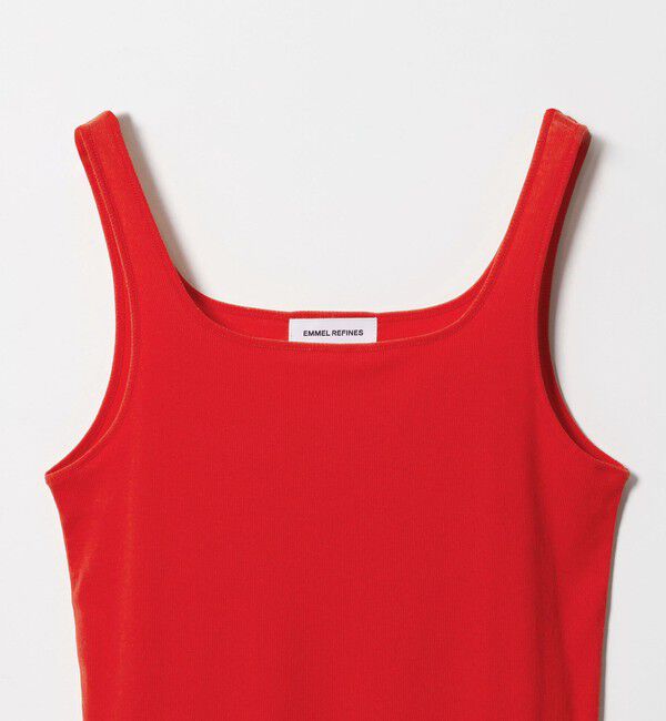 EMMEL REFINES「＜EMMEL REFINES＞EM テレコスクエア タンクトップ」|Tシャツ・カットソー|