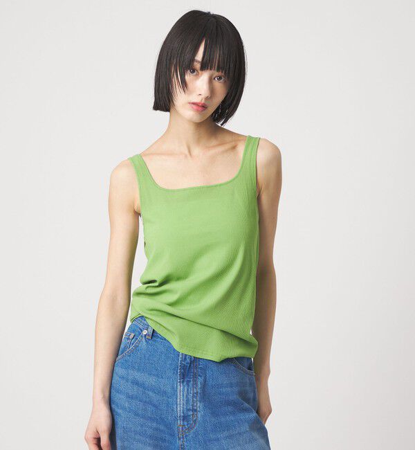 EMMEL REFINES「＜EMMEL REFINES＞EM テレコスクエア タンクトップ」|Tシャツ・カットソー|KELLY