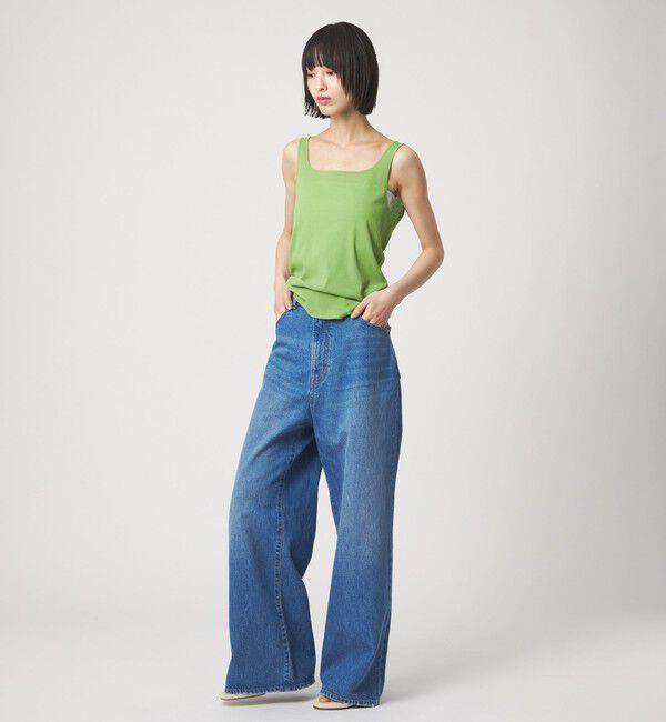 EMMEL REFINES「＜EMMEL REFINES＞EM テレコスクエア タンクトップ」|Tシャツ・カットソー|