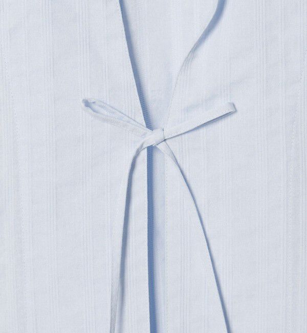EMMEL REFINES「＜EMMEL REFINES＞EM C/ドビー ストライプ リボン シャツ」|シャツ・ブラウス|