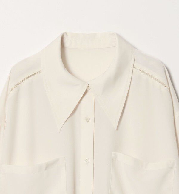 EMMEL REFINES「＜EMMEL REFINES＞EM ハシゴレース トロミシャツ」|シャツ・ブラウス|