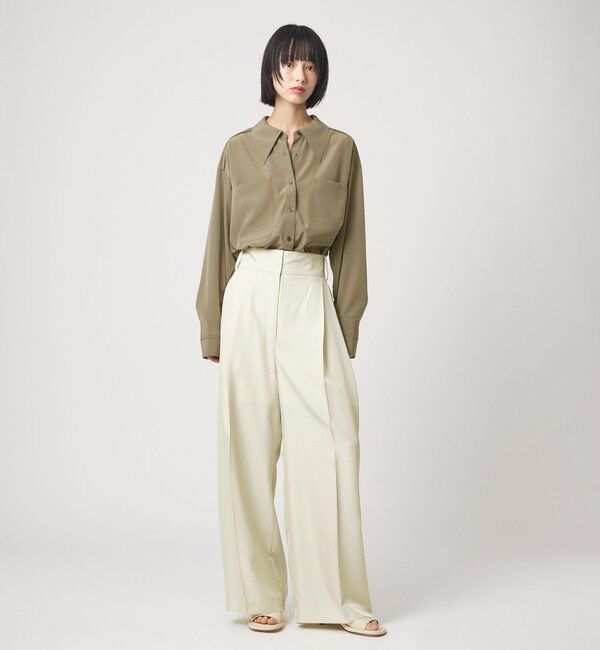 EMMEL REFINES「＜EMMEL REFINES＞EM ハシゴレース トロミシャツ」|シャツ・ブラウス|