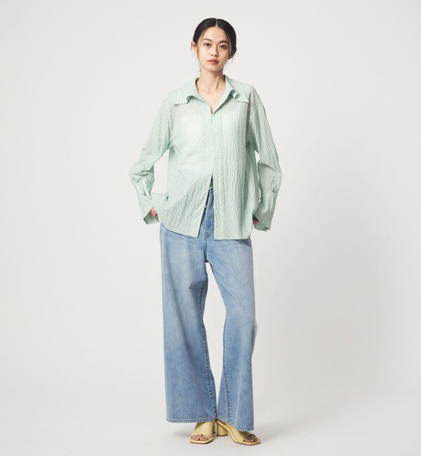 EMMEL REFINES「＜EMMEL REFINES＞EM ドット セミシアー シャツ」|シャツ・ブラウス|