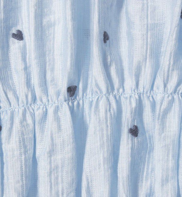 EMMEL REFINES「＜EMMEL REFINES＞EM ハートシシュウ シャーリング ブラウス」|シャツ・ブラウス|