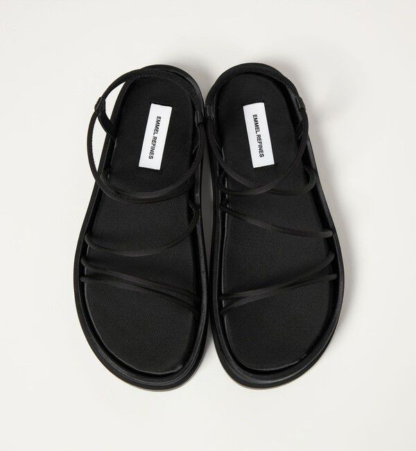 EMMEL REFINES「＜EMMEL REFINES＞EM サテンチューブ フラット サンダル」|サンダル|