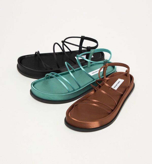 EMMEL REFINES「＜EMMEL REFINES＞EM サテンチューブ フラット サンダル」|サンダル|