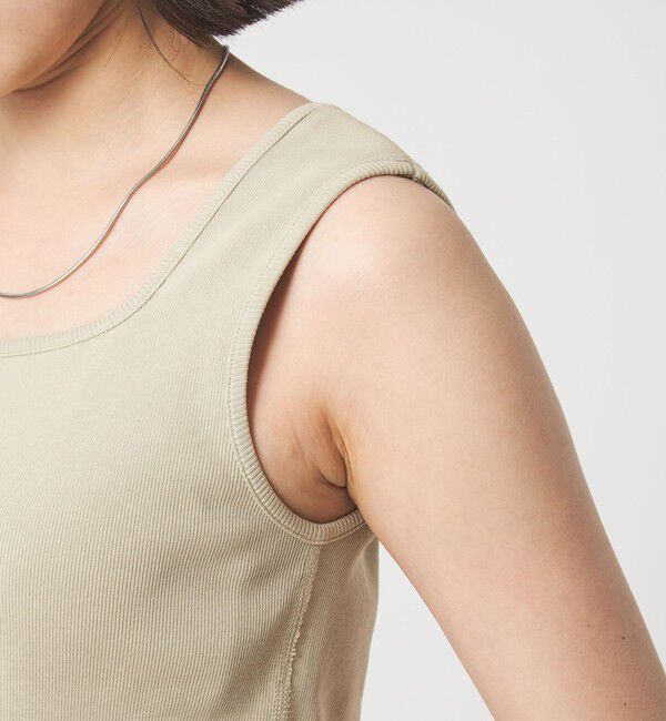 UNITED ARROWS green label relaxing「デコルテ フライス タンクトップ 抗菌」|タンクトップ|