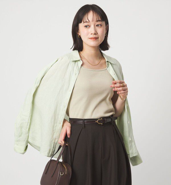 UNITED ARROWS green label relaxing「デコルテ フライス タンクトップ 抗菌」|タンクトップ|