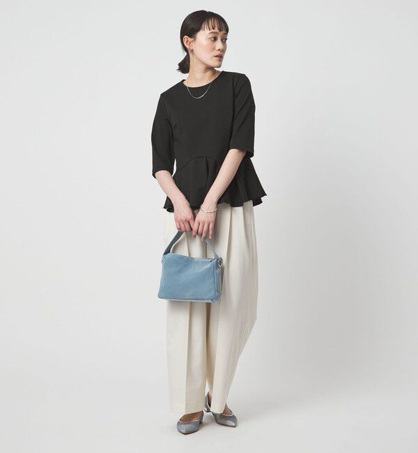 UNITED ARROWS green label relaxing「イレヘム ペプラム ポンチ プルオーバー カットソー 接触冷感 UVカット」|Tシャツ・カットソー|