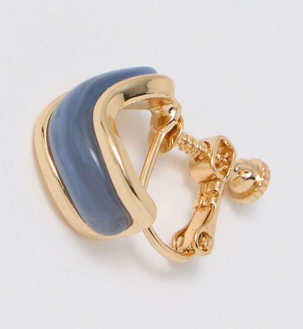 UNITED ARROWS green label relaxing「メタルフレーム マーブル イヤリング」|イヤリング|