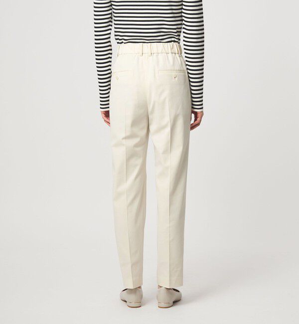UNITED ARROWS green label relaxing「［size SHORT/TALLあり］Daily Chic タック スリム パンツ オフホワイト」|スラックス|
