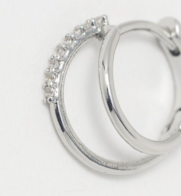 UNITED ARROWS green label relaxing「【WEB限定】ダブルライン フープピアス」|ピアス|