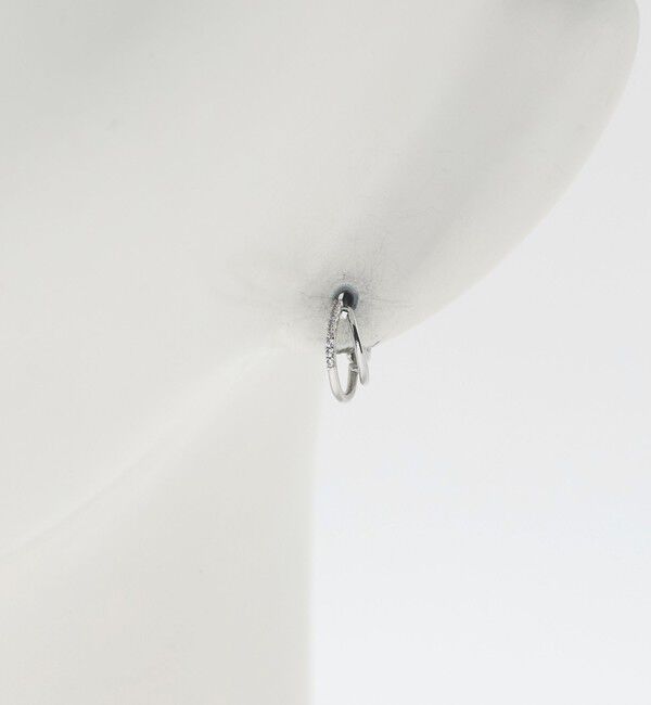 UNITED ARROWS green label relaxing「【WEB限定】ダブルライン フープピアス」|ピアス|