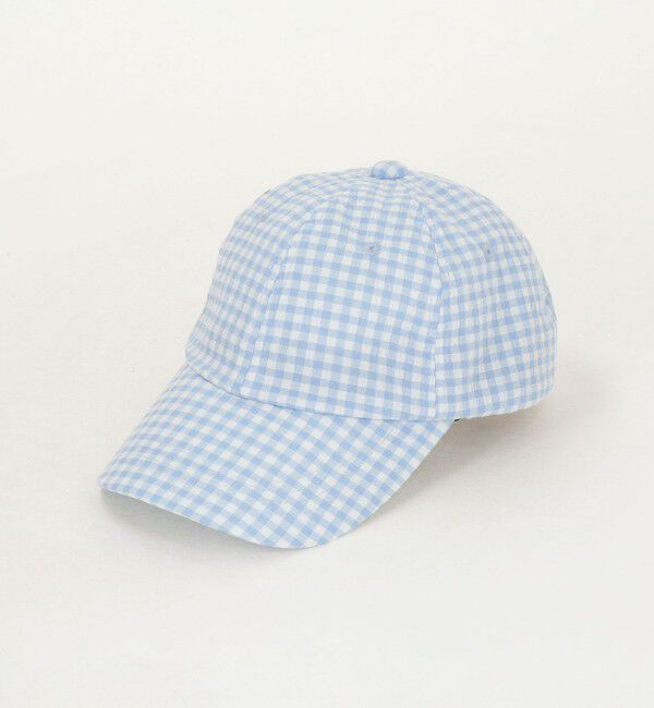 UNITED ARROWS green label relaxing「ギンガムキャップ / 帽子 / キッズ  」|キャップ・キャスケット|LT.BLUE