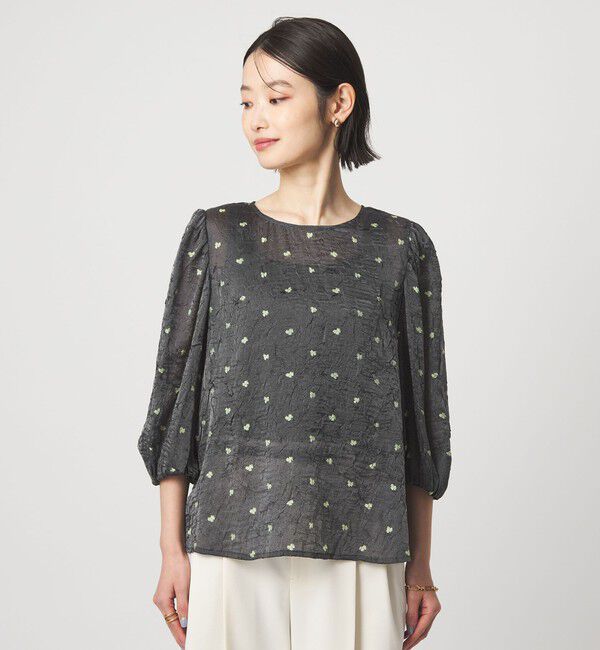 UNITED ARROWS green label relaxing「ワッシャープリント ブラウス」|シャツ・ブラウス|