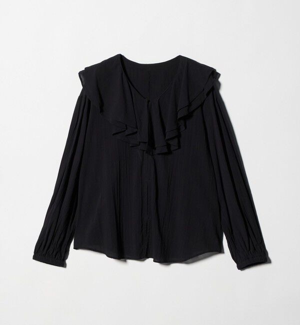 UNITED ARROWS green label relaxing「100/2 ラッフルカラー ブラウス」|シャツ・ブラウス|