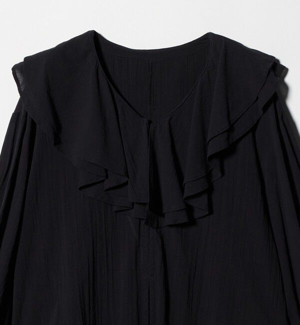 UNITED ARROWS green label relaxing「100/2 ラッフルカラー ブラウス」|シャツ・ブラウス|