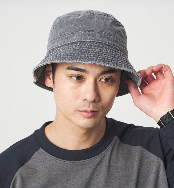 UNITED ARROWS green label relaxing「GLR ピグメント ハット」|ハット|BLACK