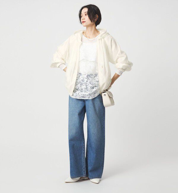 UNITED ARROWS green label relaxing「シアー ギャザー フード ブルゾン」|ブルゾン・スタジャン|