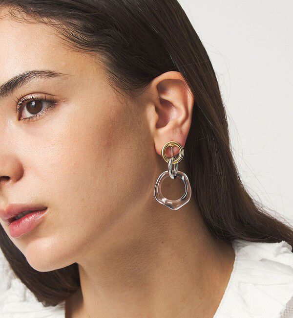 UNITED ARROWS green label relaxing「3リング イヤリング」|イヤリング|OFF WHITE