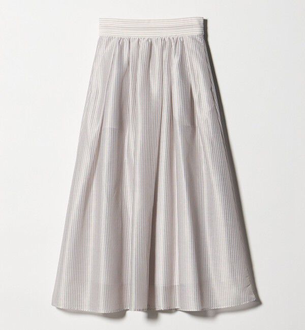 UNITED ARROWS green label relaxing「カールマイヤー タック ギャザー スカート」|フレア|