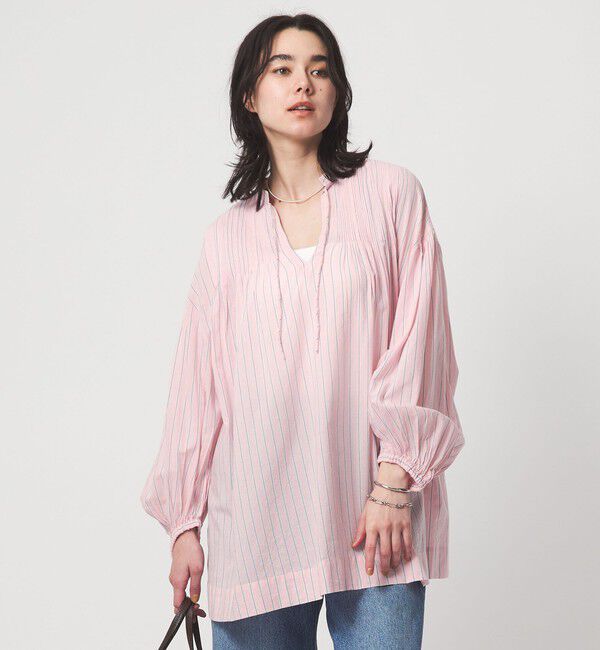 UNITED ARROWS green label relaxing「ボリュームスリーブ ピンタック ブラウス」|シャツ・ブラウス|