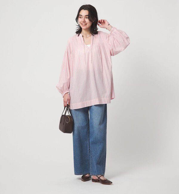 UNITED ARROWS green label relaxing「ボリュームスリーブ ピンタック ブラウス」|シャツ・ブラウス|