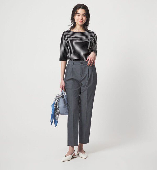 UNITED ARROWS green label relaxing「［size SHORT/TALLあり］Daily Chic タック スリム パンツ」|スラックス|