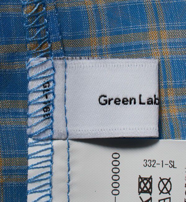 UNITED ARROWS green label relaxing「シースルー チェック シャツ / キッズ  140cm-160cm」|シャツ・ブラウス|