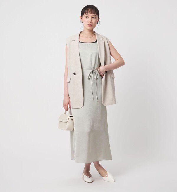 UNITED ARROWS green label relaxing「ライトサテン キャミソール ワンピース」|ワンピース|