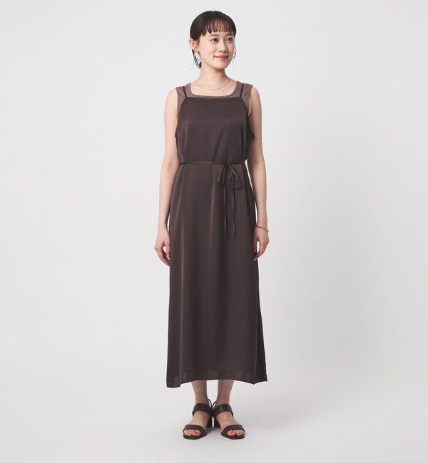 UNITED ARROWS green label relaxing「ライトサテン キャミソール ワンピース」|ワンピース|