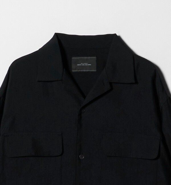 UNITED ARROWS green label relaxing「ナイロン ツイル オープンカラー シャツ ブルゾン -撥水-」|シャツ・ブラウス|