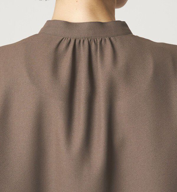 UNITED ARROWS green label relaxing「袖ボリューム ギャザー ブラウス マシンウォッシャブル 通気性」|シャツ・ブラウス|
