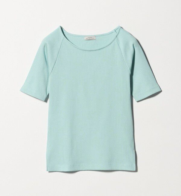 UNITED ARROWS green label relaxing「ブライトリブ ボートネック 5分袖 プルオーバー カットソー」|Tシャツ・カットソー|