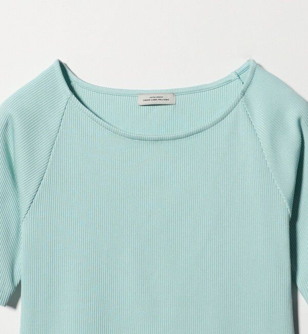 UNITED ARROWS green label relaxing「ブライトリブ ボートネック 5分袖 プルオーバー カットソー」|Tシャツ・カットソー|