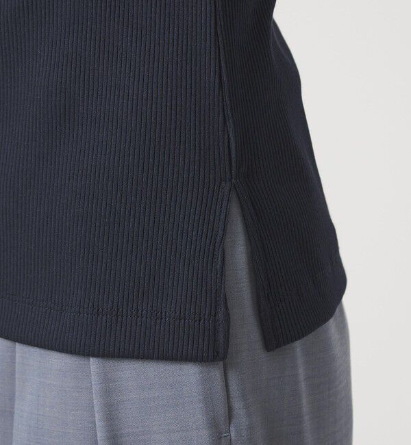 UNITED ARROWS green label relaxing「ブライトリブ ボートネック 5分袖 プルオーバー カットソー」|Tシャツ・カットソー|