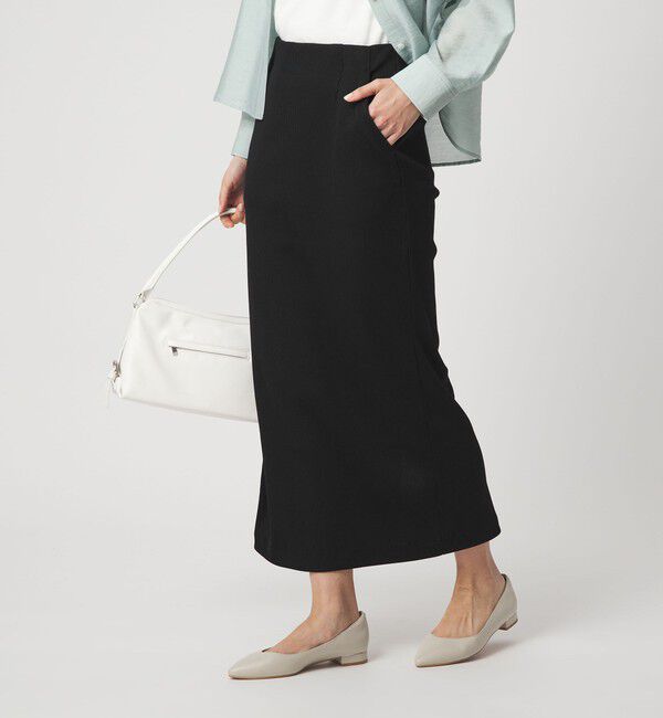 UNITED ARROWS green label relaxing「ブライトリブ タイト スカート」|タイト|