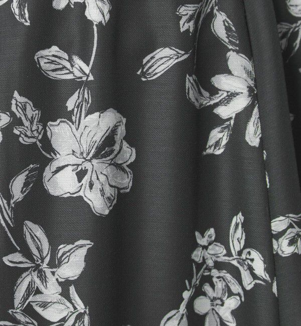 UNITED ARROWS green label relaxing「フラワー プリント スカート」|フレア|