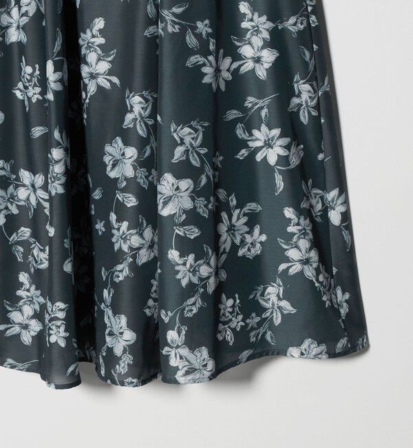 UNITED ARROWS green label relaxing「フラワー プリント スカート」|フレア|