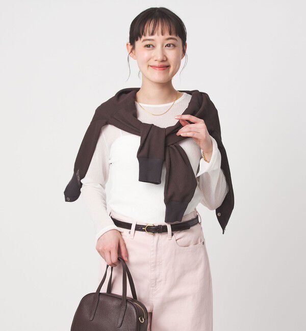 UNITED ARROWS green label relaxing「シャーリング シアー ロングスリーブ プルオーバー カットソー」|Tシャツ・カットソー|