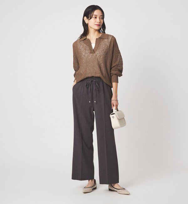 UNITED ARROWS green label relaxing「ノットヤーン スキッパー プルオーバー ウォッシャブル」|ニット・セーター|