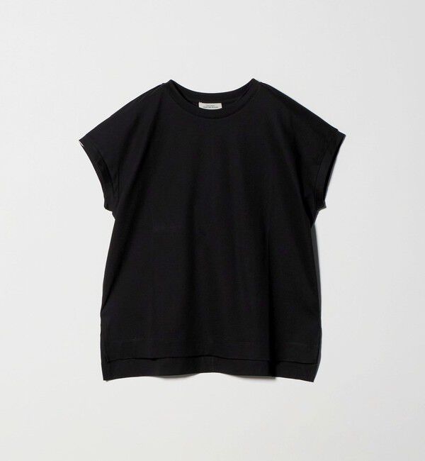 UNITED ARROWS green label relaxing「グロッシー フレンチスリーブ Tシャツ 制菌」|Tシャツ・カットソー|