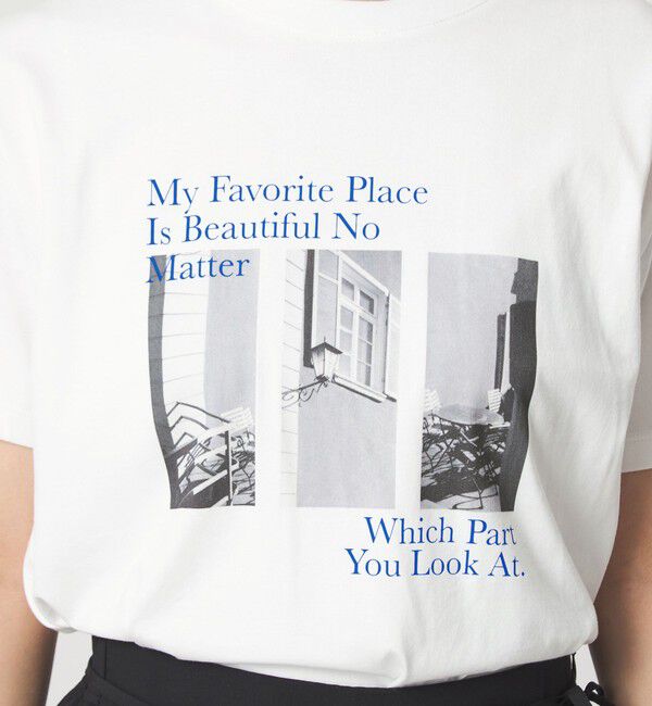 UNITED ARROWS green label relaxing「コラージュ フォト ショートスリーブ Tシャツ」|Tシャツ・カットソー|