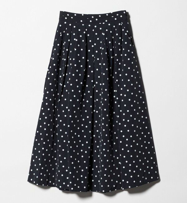 UNITED ARROWS green label relaxing「タック フレア スカート 2 ドット」|フレア|