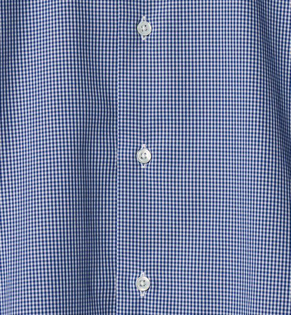 UNITED ARROWS green label relaxing「MADE BY HITOYOSHI ギンガムチェック ワイドカラー ドレスシャツ」|シャツ・ブラウス|